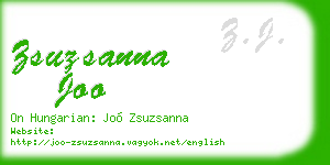 zsuzsanna joo business card